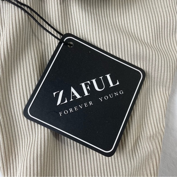 Zaful Two Tone Ribbed Bikini - Picture 5 of 5